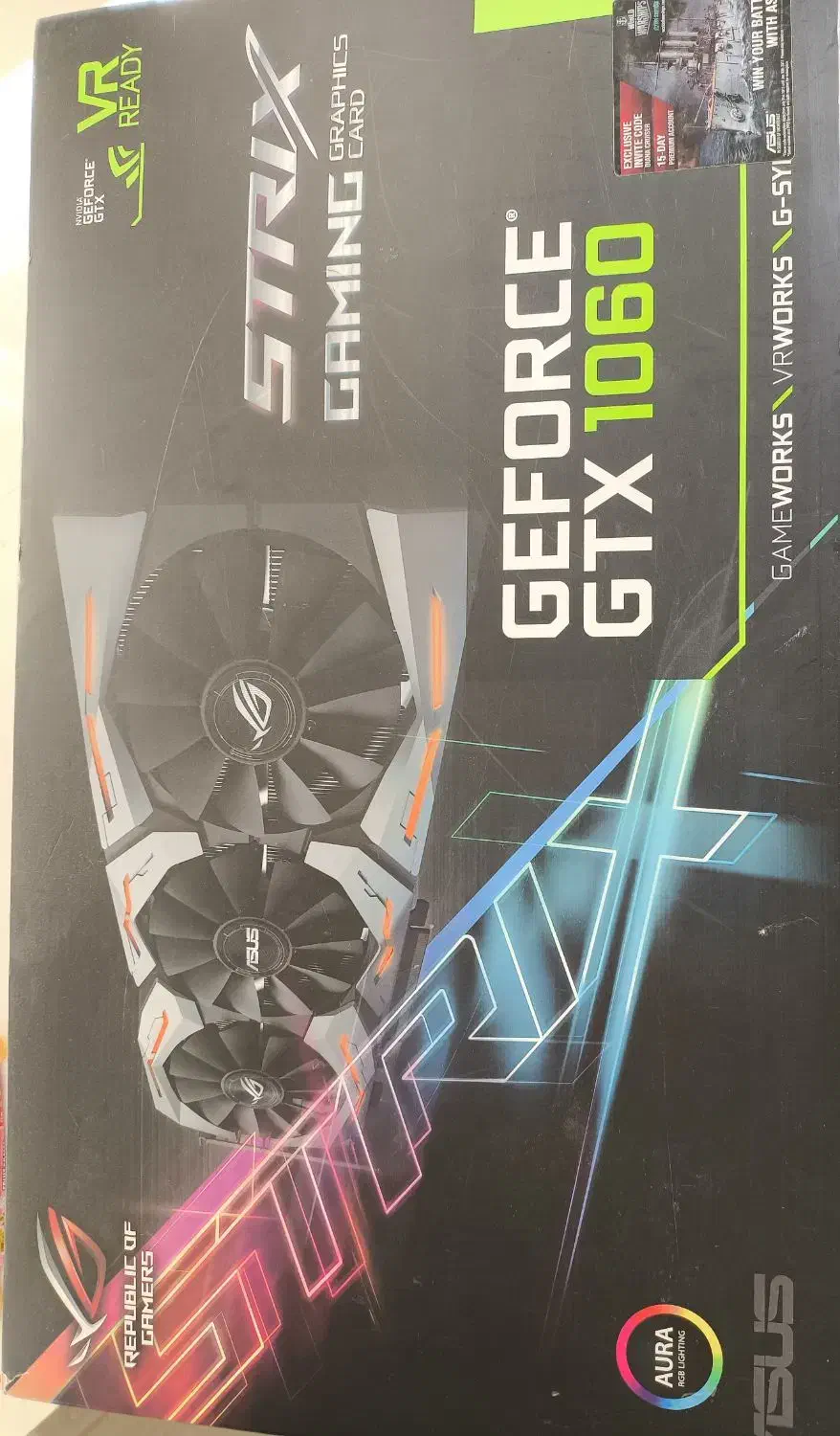 Asus ROG strix 1060 6G|قطعات و لوازم جانبی رایانه|اصفهان, جلفا|دیوار