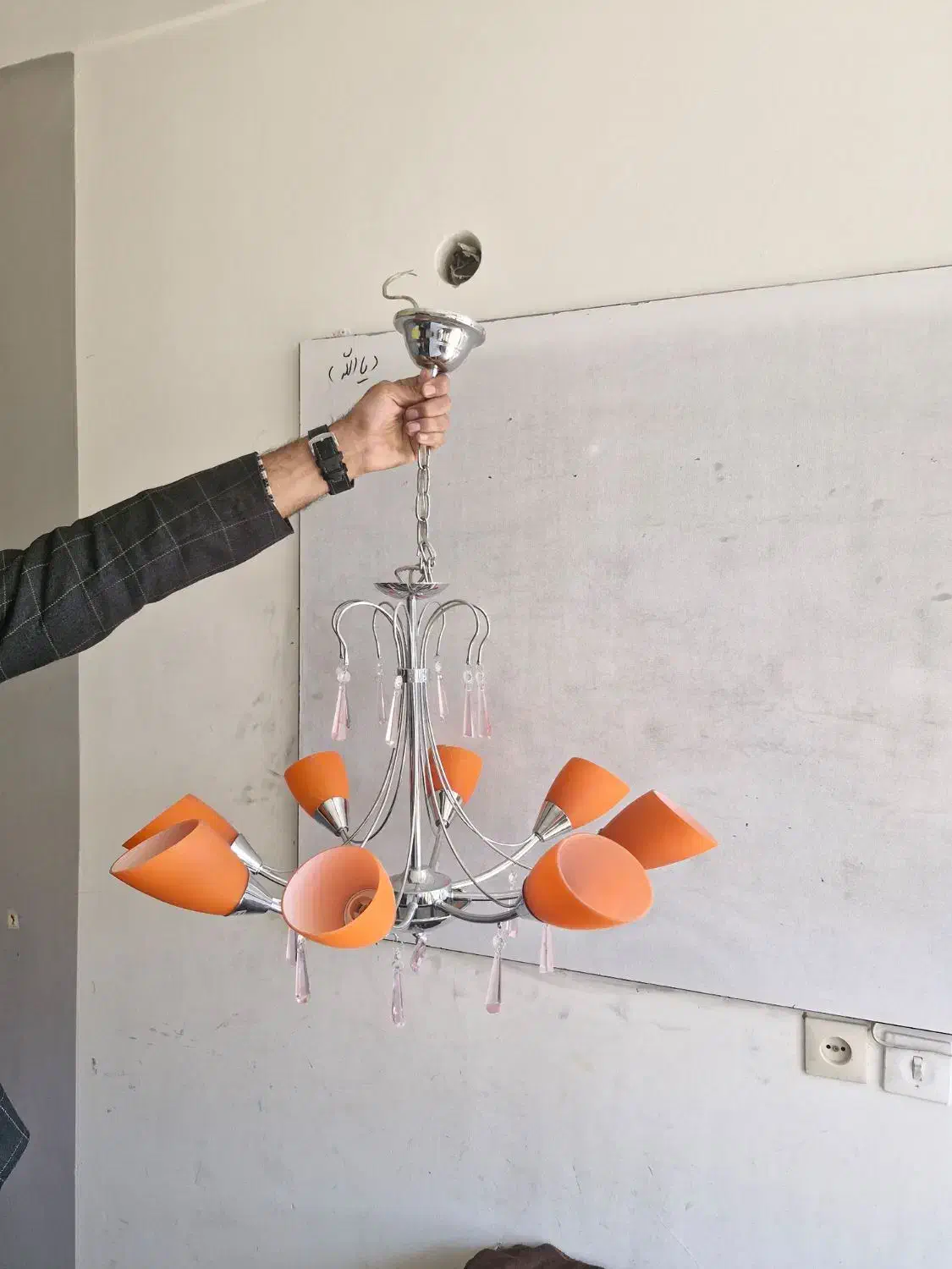 لوستر ۸ شعله باکیفیت|لوستر و چراغ آویز|سنندج, |دیوار