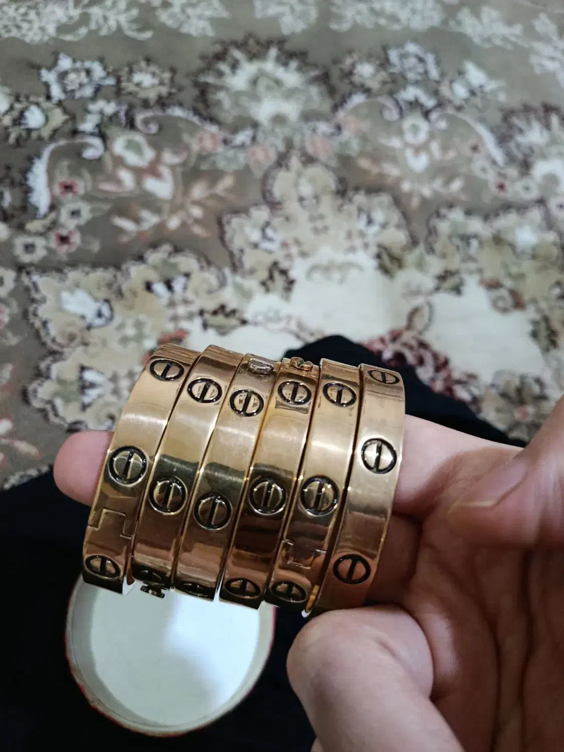 دستبند کارتیر طلاروسی سایز 3|جواهرات|قزوین, |دیوار