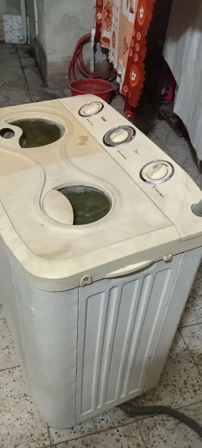 ماشین لباسشویی دوقلو مگا مکس خشک کن دار ۸کیلویی|ماشین لباسشویی و خشک‌کن لباس|نیشابور, ابراهیمی|دیوار