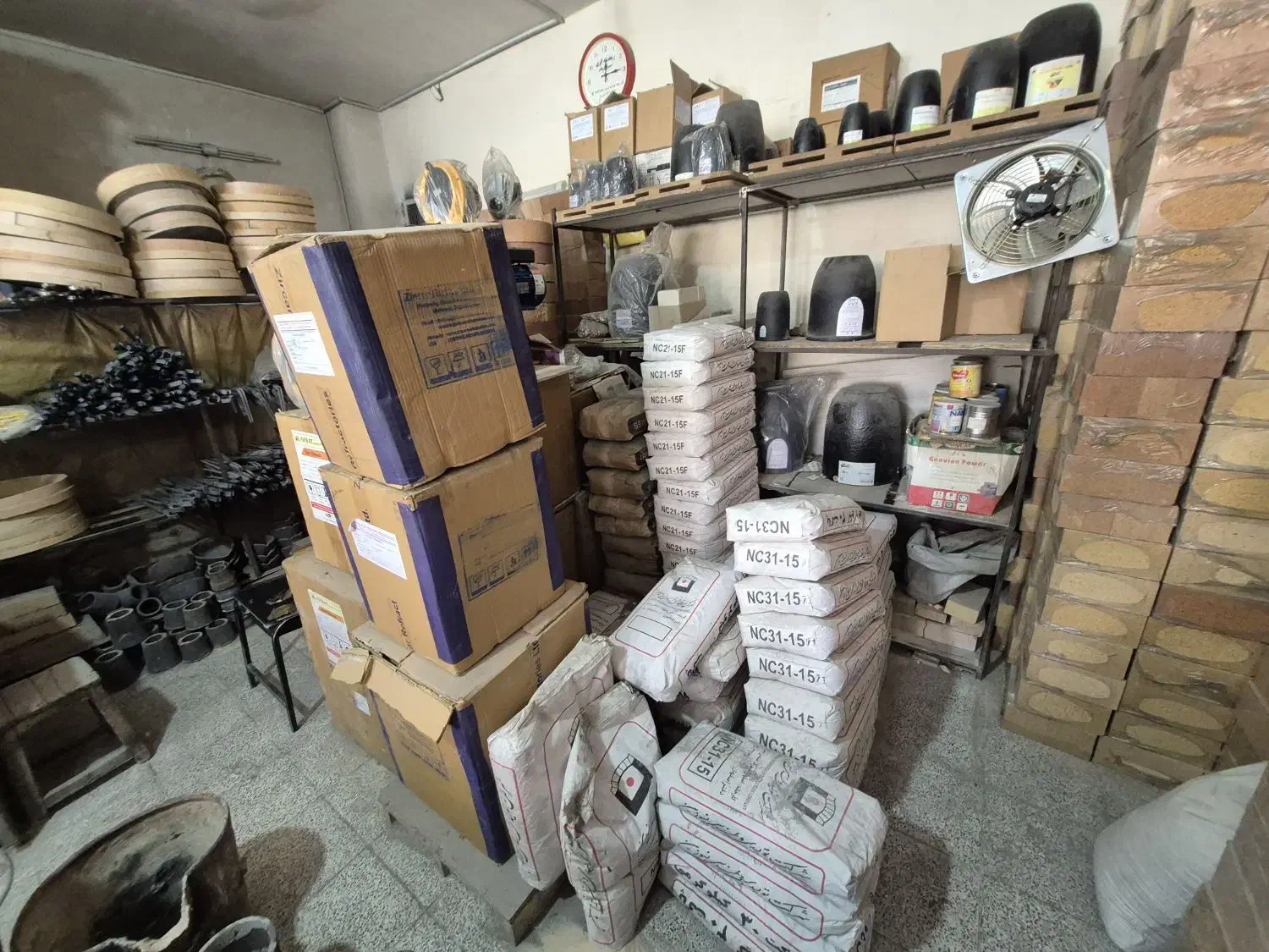 سیمان و پتوی نسوز، بوته، کاورال،قالب شمش sp|ماشین‌آلات صنعتی|زیباشهر, |دیوار