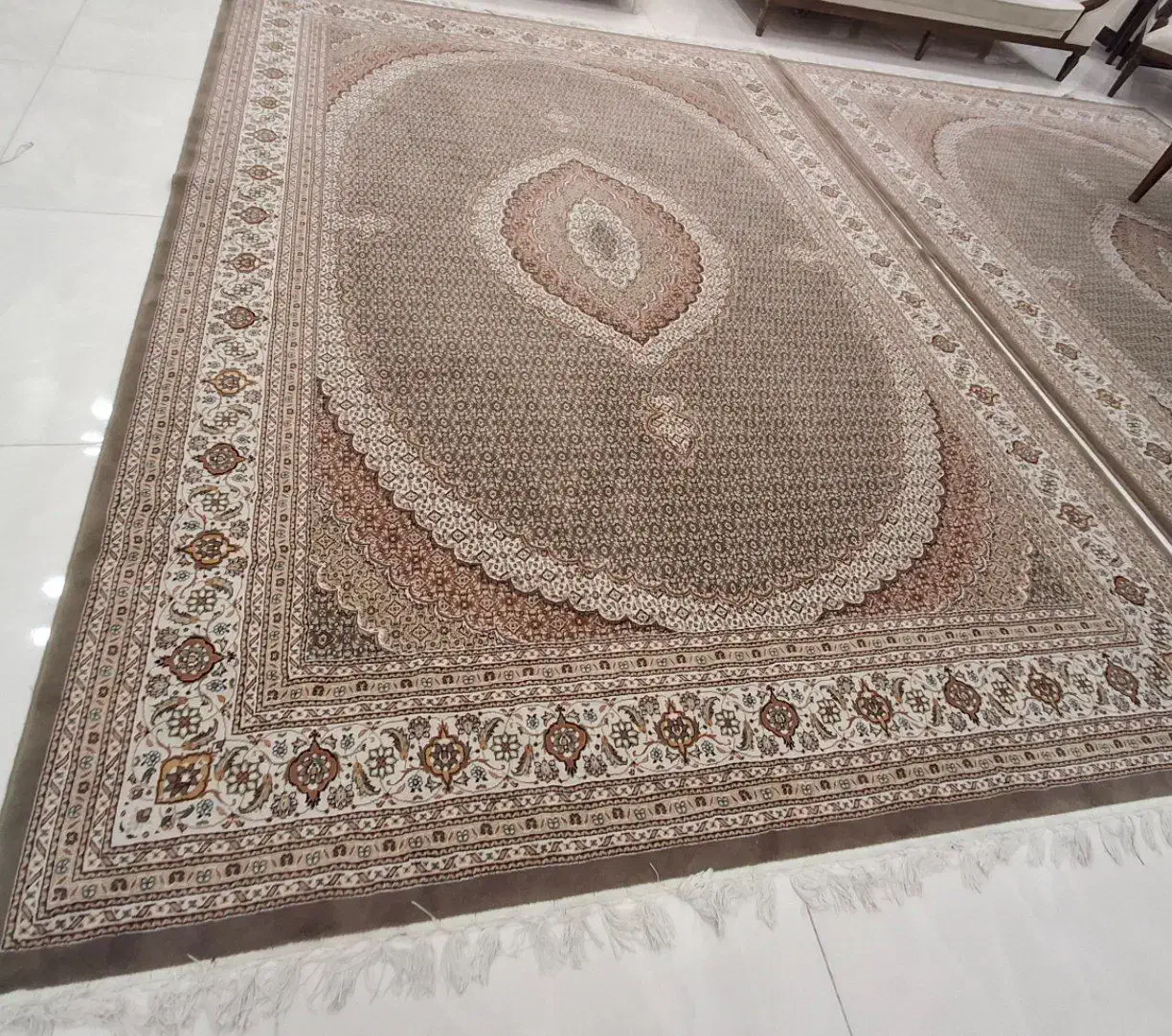 فروش یک جفت فرش ۹ متری ماشینی ۷۰۰ شانه ماشینی|فرش|نظرآباد, شهرک آزادگان|دیوار