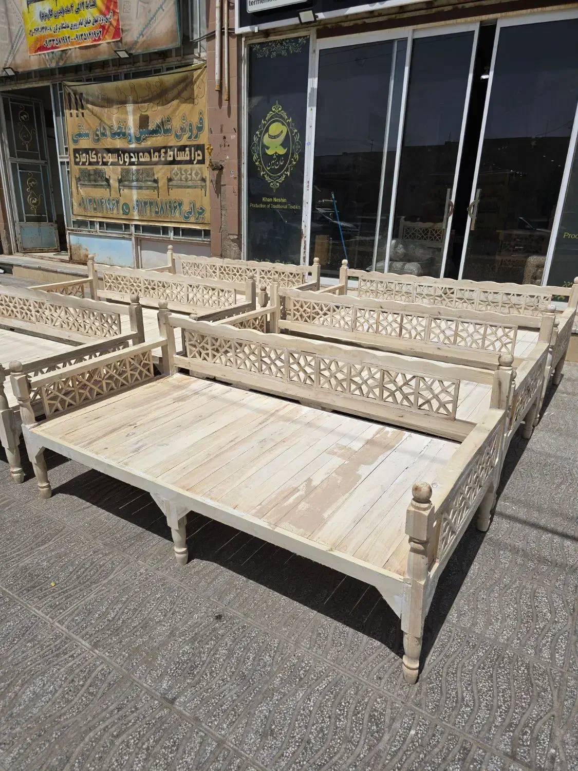 تخت سنتی سایز ۲در۱|مبلمان خانگی و میز عسلی|یزد, |دیوار