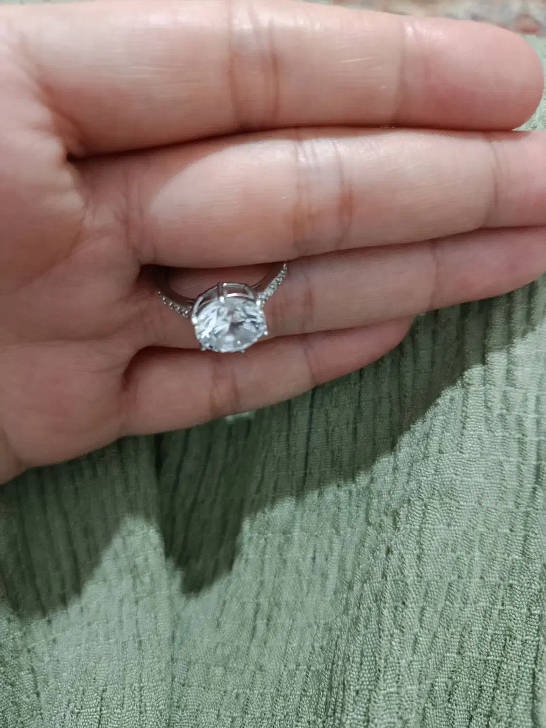 انگشتر تک نگین نقره|جواهرات|الشتر, |دیوار