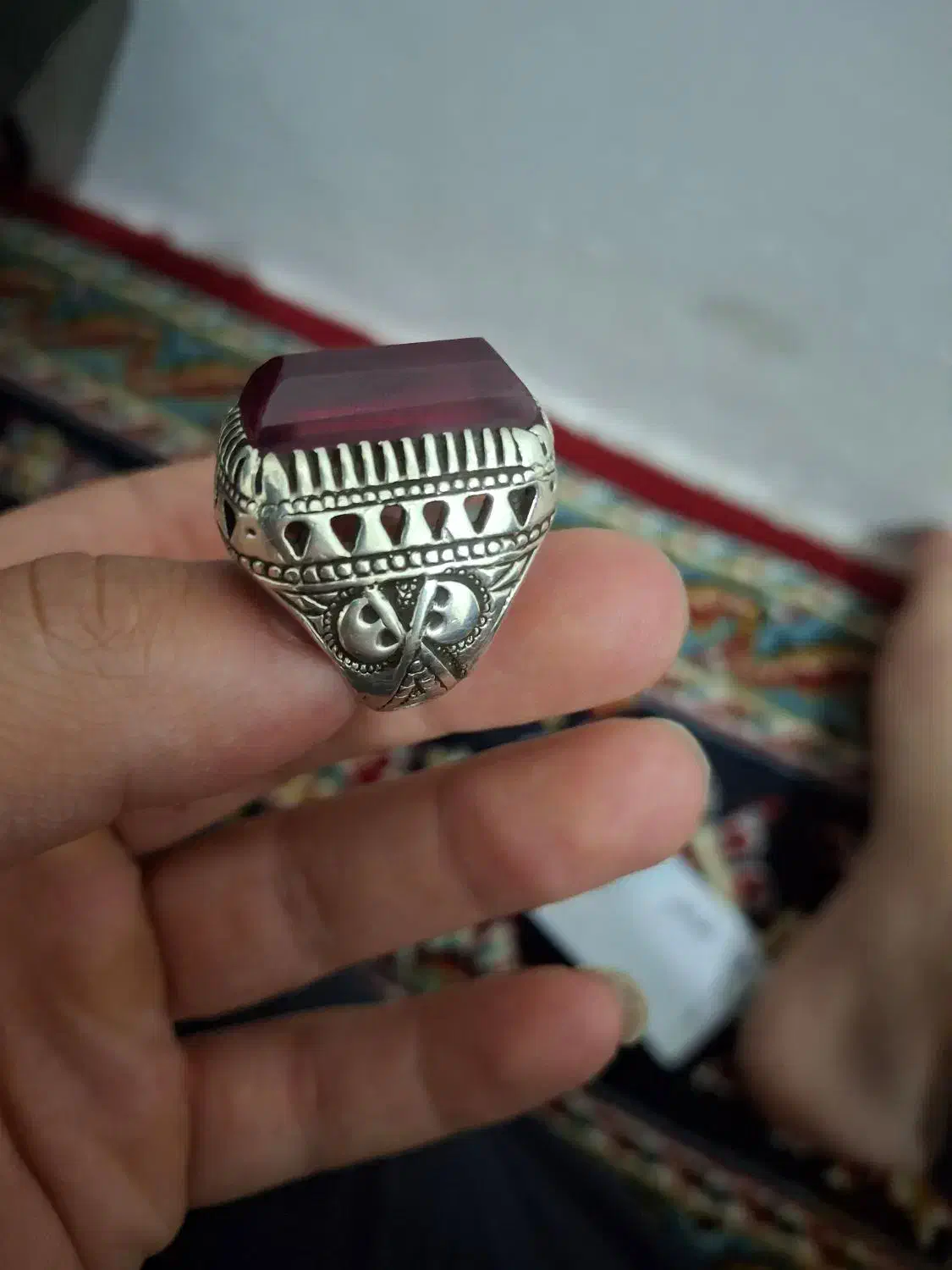 انگشتر یاقوت تراشه|جواهرات|مشهد, مهدی آباد|دیوار