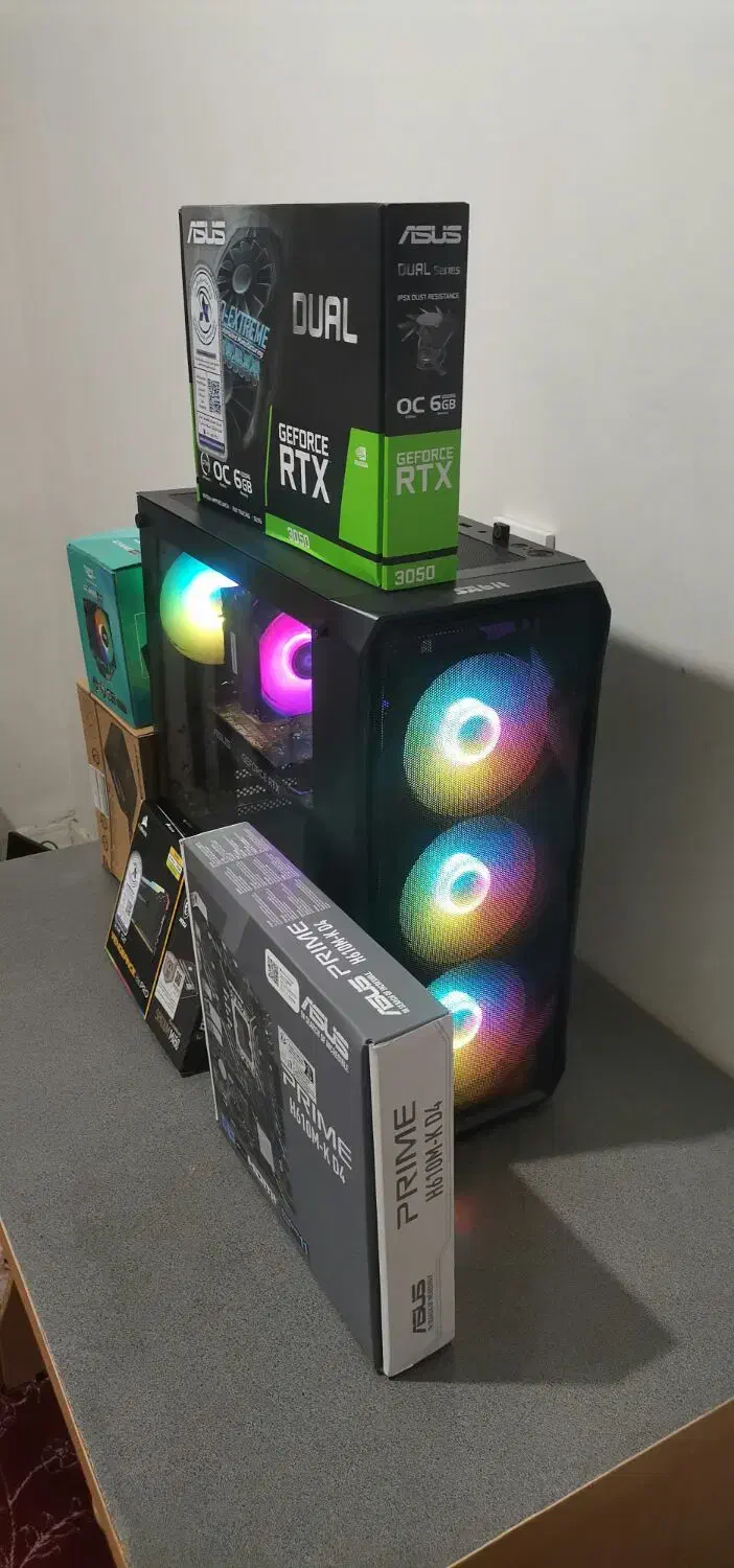 کیس گیمینگ رندرینگ نسل ۱۲|رایانه رومیزی|شهریار, شهریار|دیوار