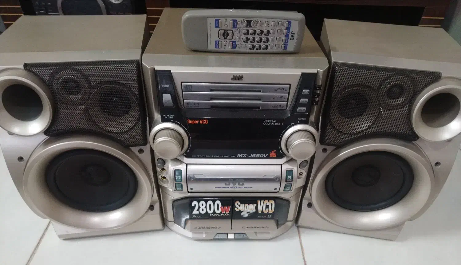 ضبط 2800 jvc|سیستم صوتی خانگی|بروجرد, |دیوار