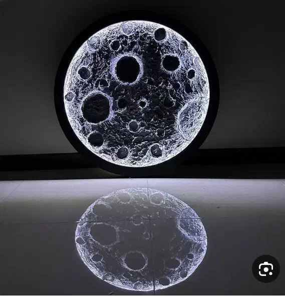 تابلو ماه برجسته نورانی|تابلو، نقاشی، عکس|بروجرد, |دیوار