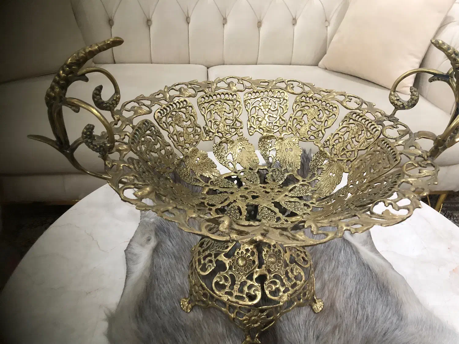 میوه خوری و شیرینی خوری برنجی|صنایع دستی و سایر لوازم تزئینی|سهند, |دیوار