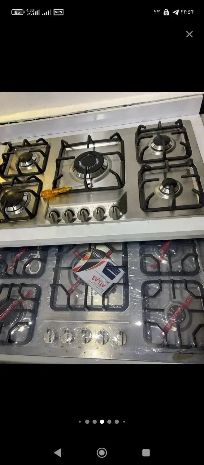 تجهیزات کامل گاز صفحه ای استیل و شیشه ای|اجاق گاز و لوازم برقی پخت‌وپز|شاهین دژ, |دیوار