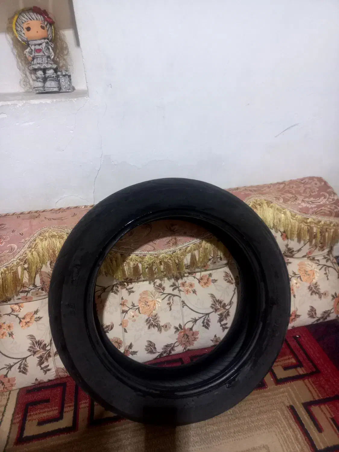 لاستیک|موتورسیکلت|هفتگل, |دیوار