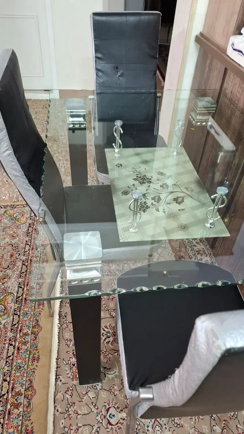 میز نهار خوری چهار نفره زیبا|میز و صندلی غذاخوری|مشهد, توس (بلوار توس)|دیوار