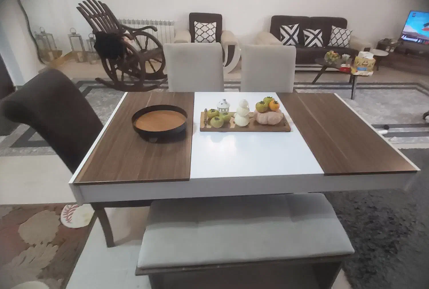 میز ناهار خوری ۶نفره،میزش به ۸نفره تبدیل میشه|میز و صندلی غذاخوری|بندر انزلی, کلیور|دیوار