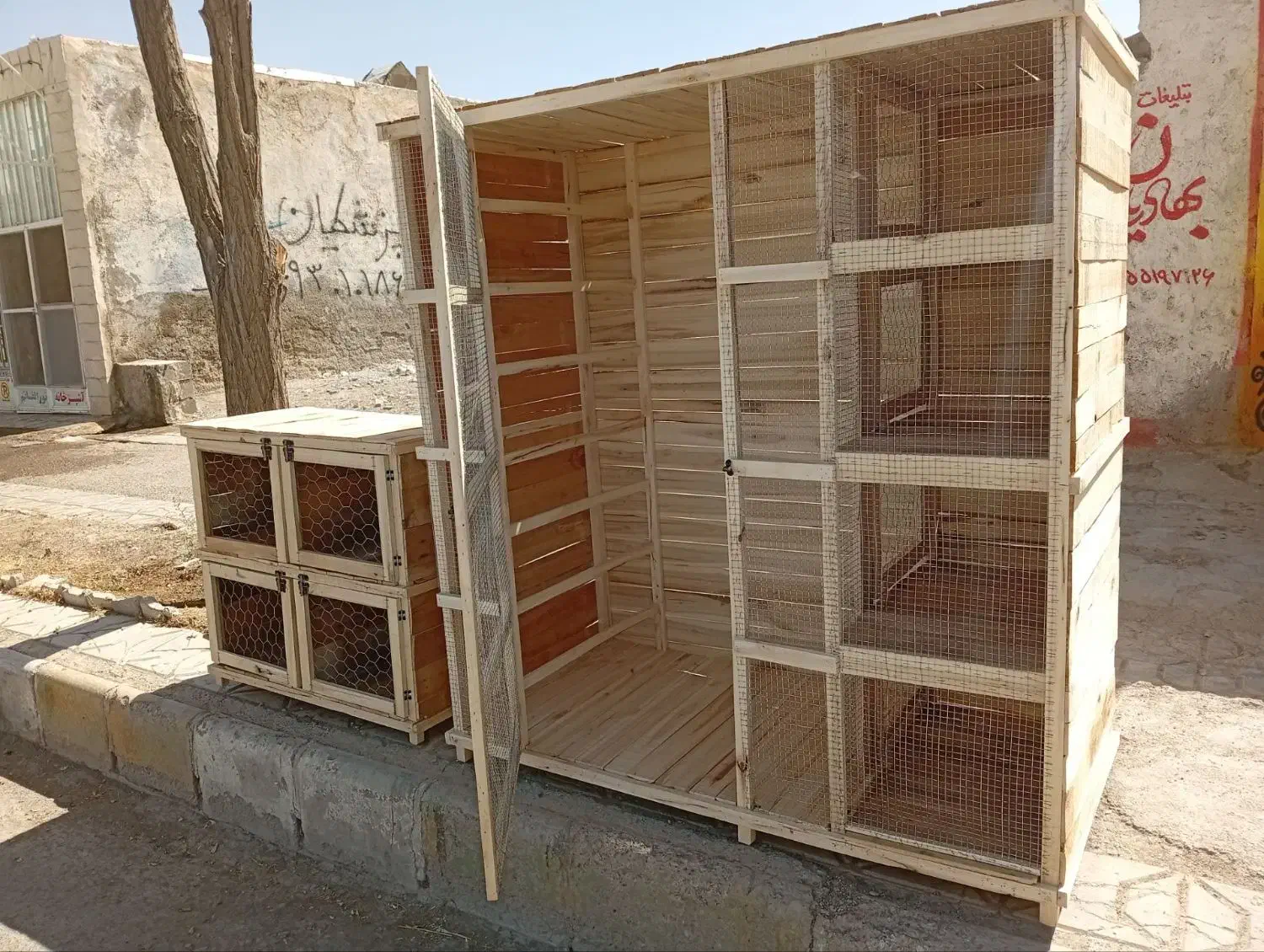 قفس چوبی|لوازم جانبی حیوانات|شیروان (خراسان), |دیوار