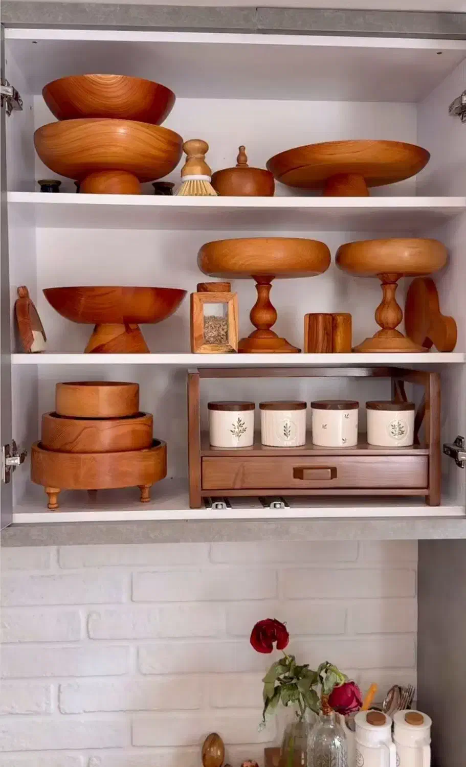 چوبی ظروف و پذیرایی|ظروف سرو و پذیرایی|ملک‌آباد, |دیوار