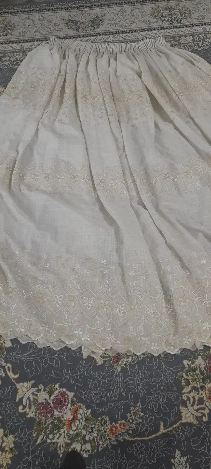 دوتا پرده سفید|پرده، رانر، رومیزی|گرگان, |دیوار