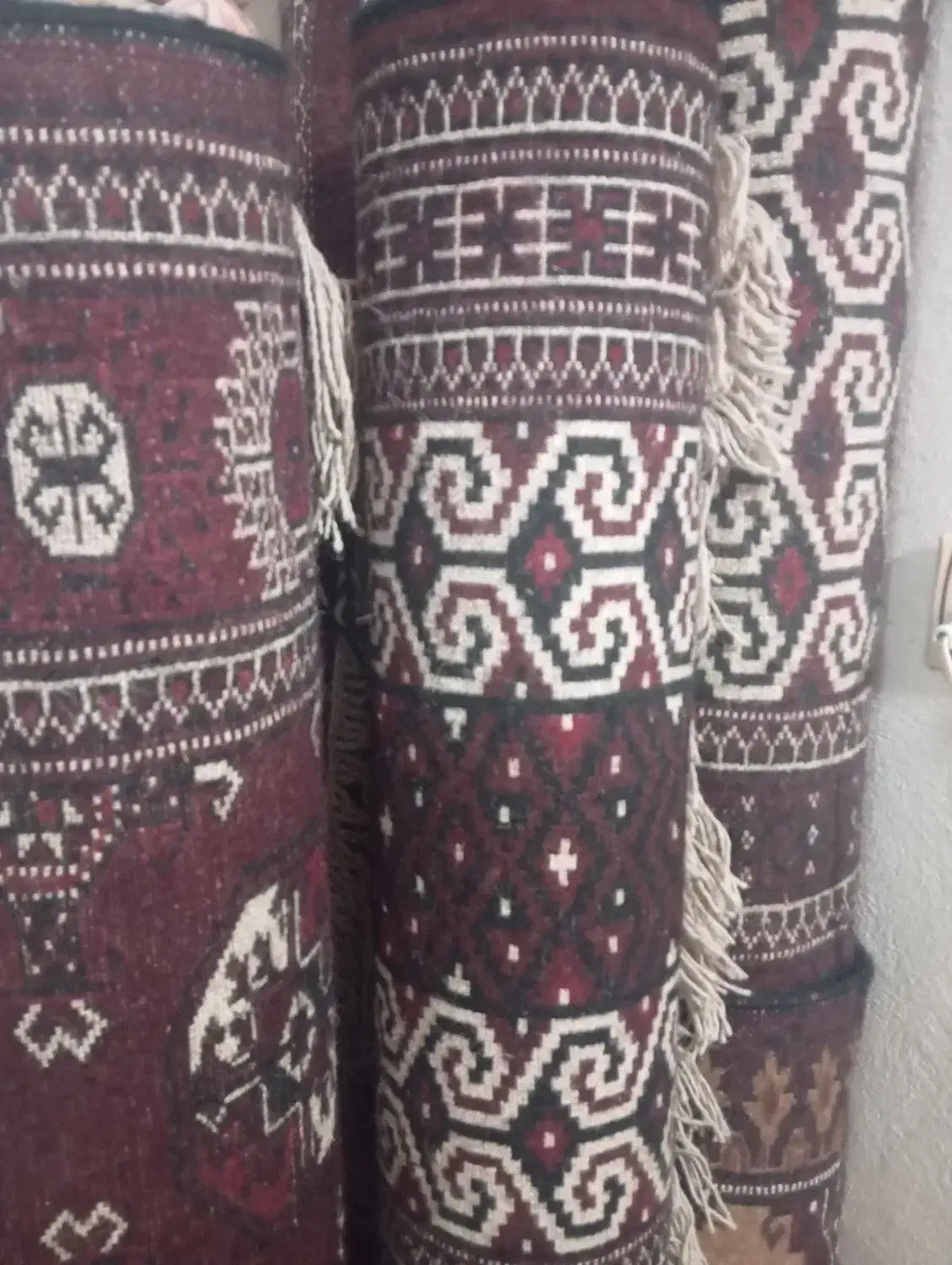 فروش قالی جانمازی آق نقش|فرش|بندر ترکمن, |دیوار