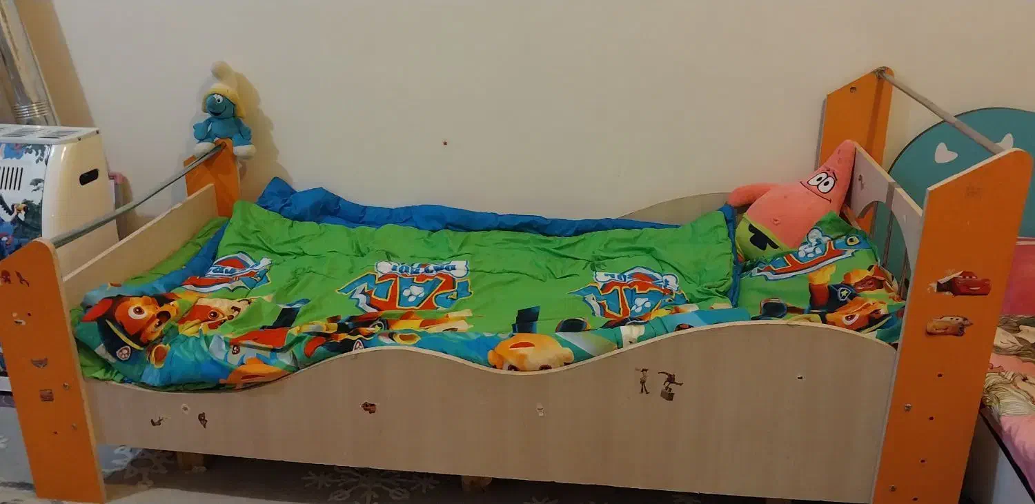 تخت نوجوان|تخت و سرویس خواب|شهرکرد, |دیوار