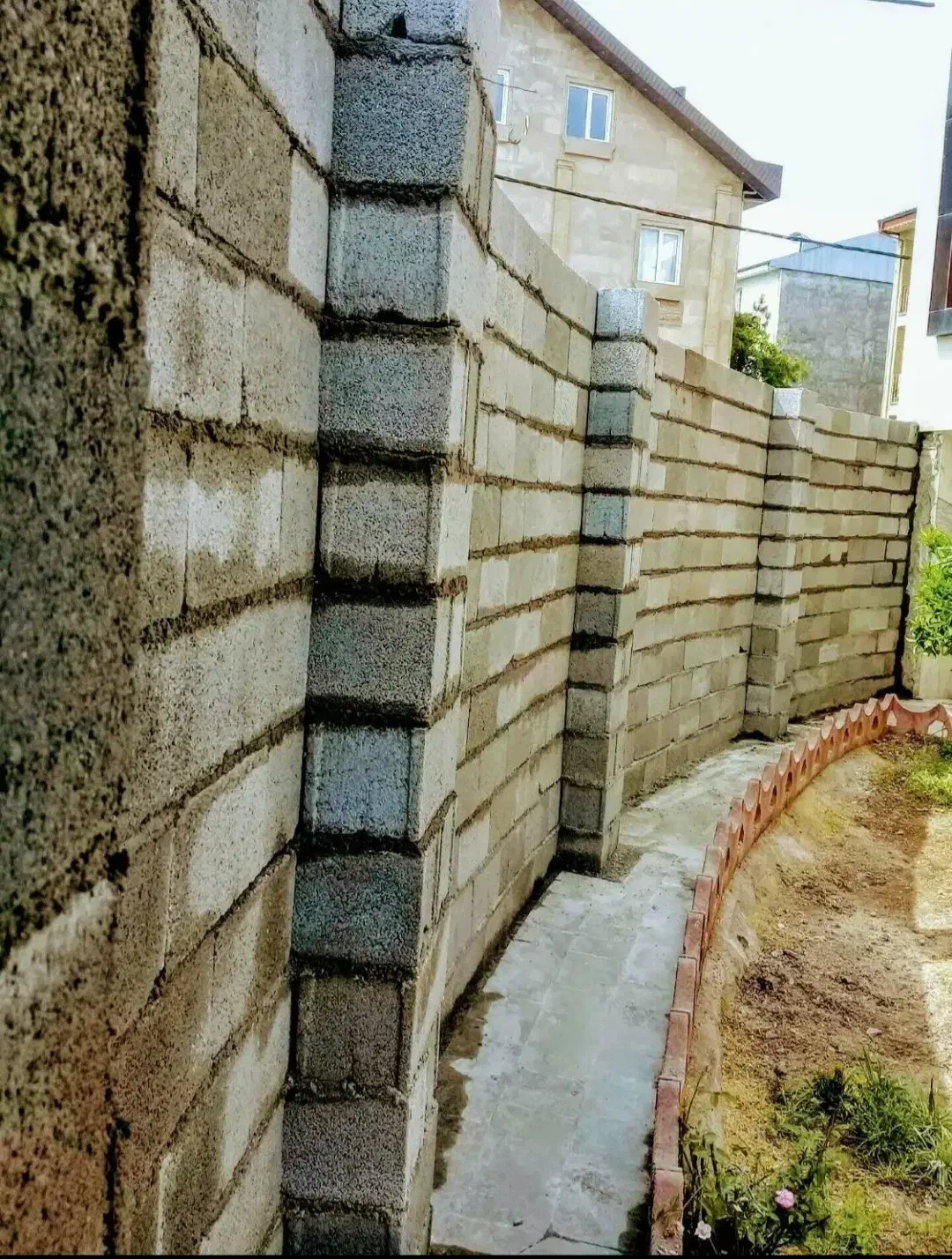 بنا دیوار چینی آجر و بلوک و(نبشی کشی)|خدمات پیشه و مهارت|کرمانشاه, |دیوار