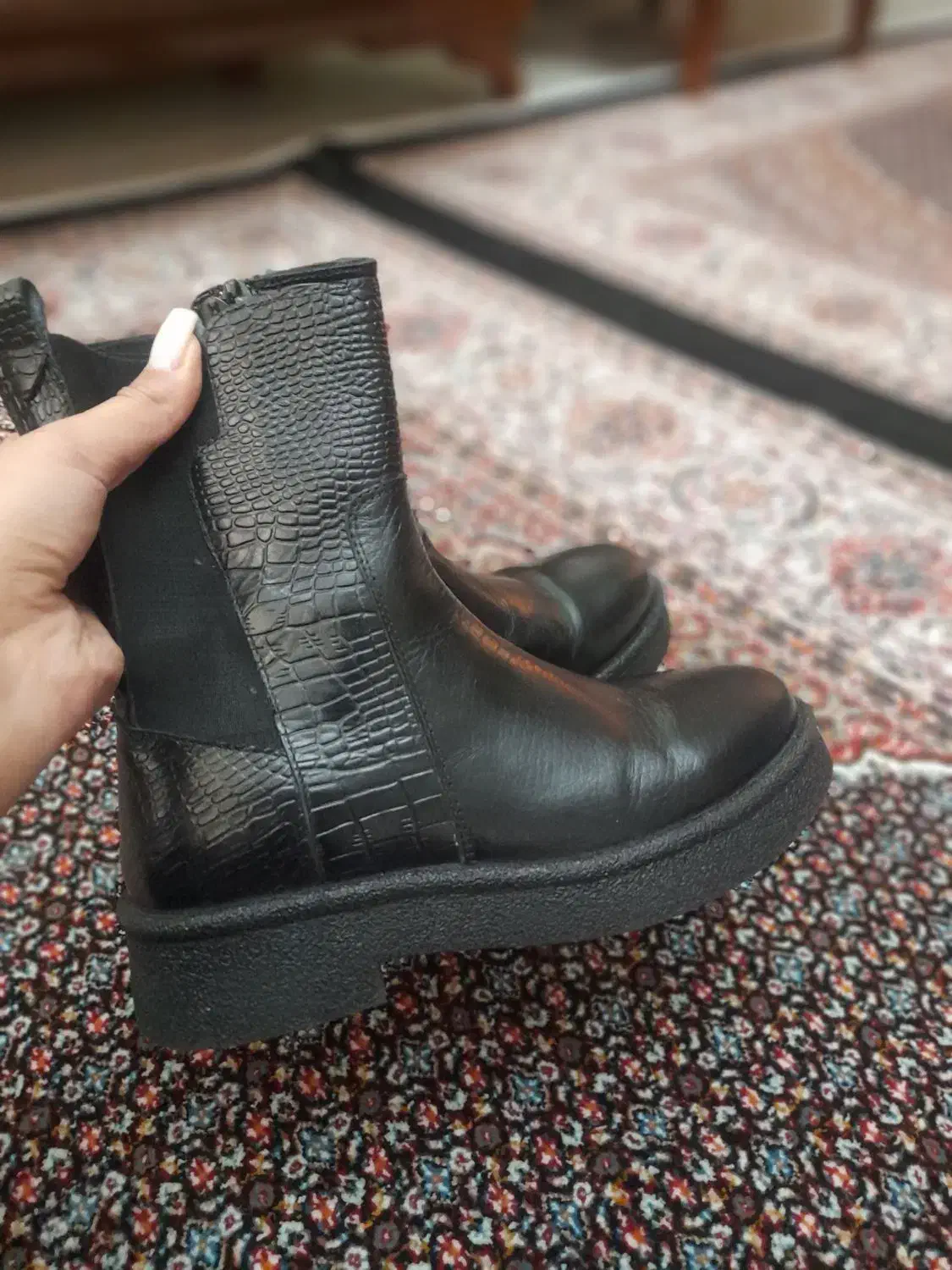 پوتین چرم اصل در حد نو|کیف، کفش، کمربند|تبریز, |دیوار