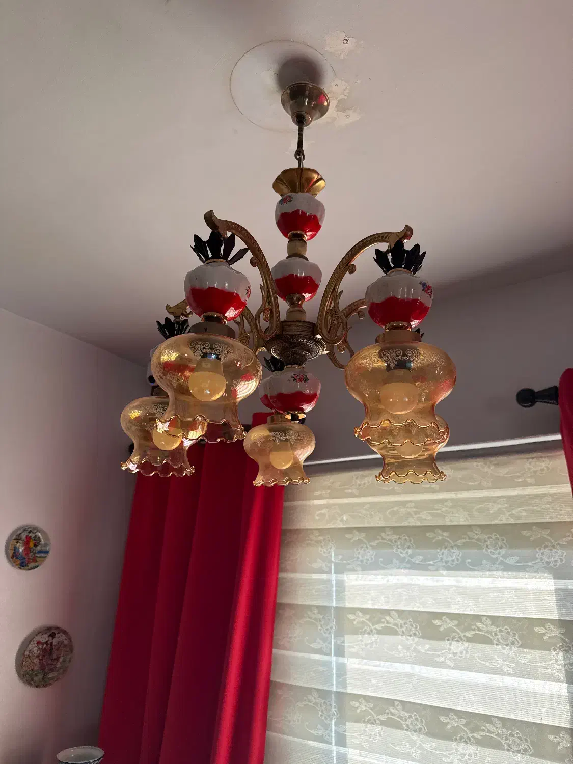 سه عدد لوستر انتیک|لوستر و چراغ آویز|تهران, کاشانک|دیوار