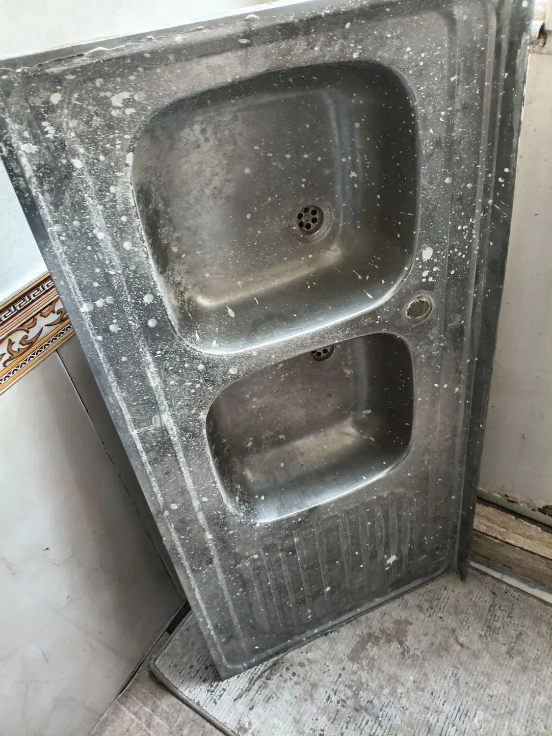 سینک دوقلو|آب‌چکان و نظم‌دهنده ظروف|پاکدشت, پاکدشت (مامازند)|دیوار