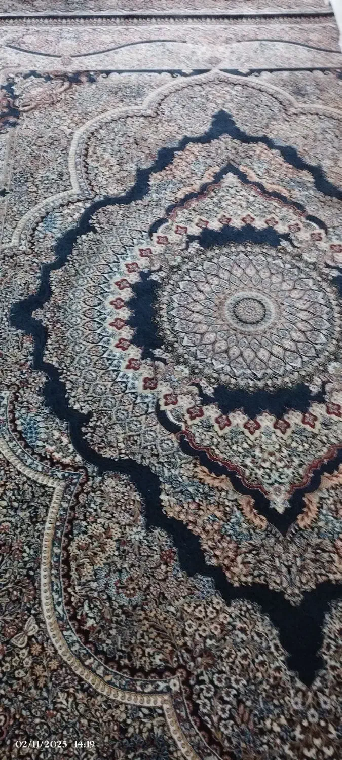 فرش ماشینی 1200 شانه درحد نو|فرش|قرچک, مهدیه|دیوار