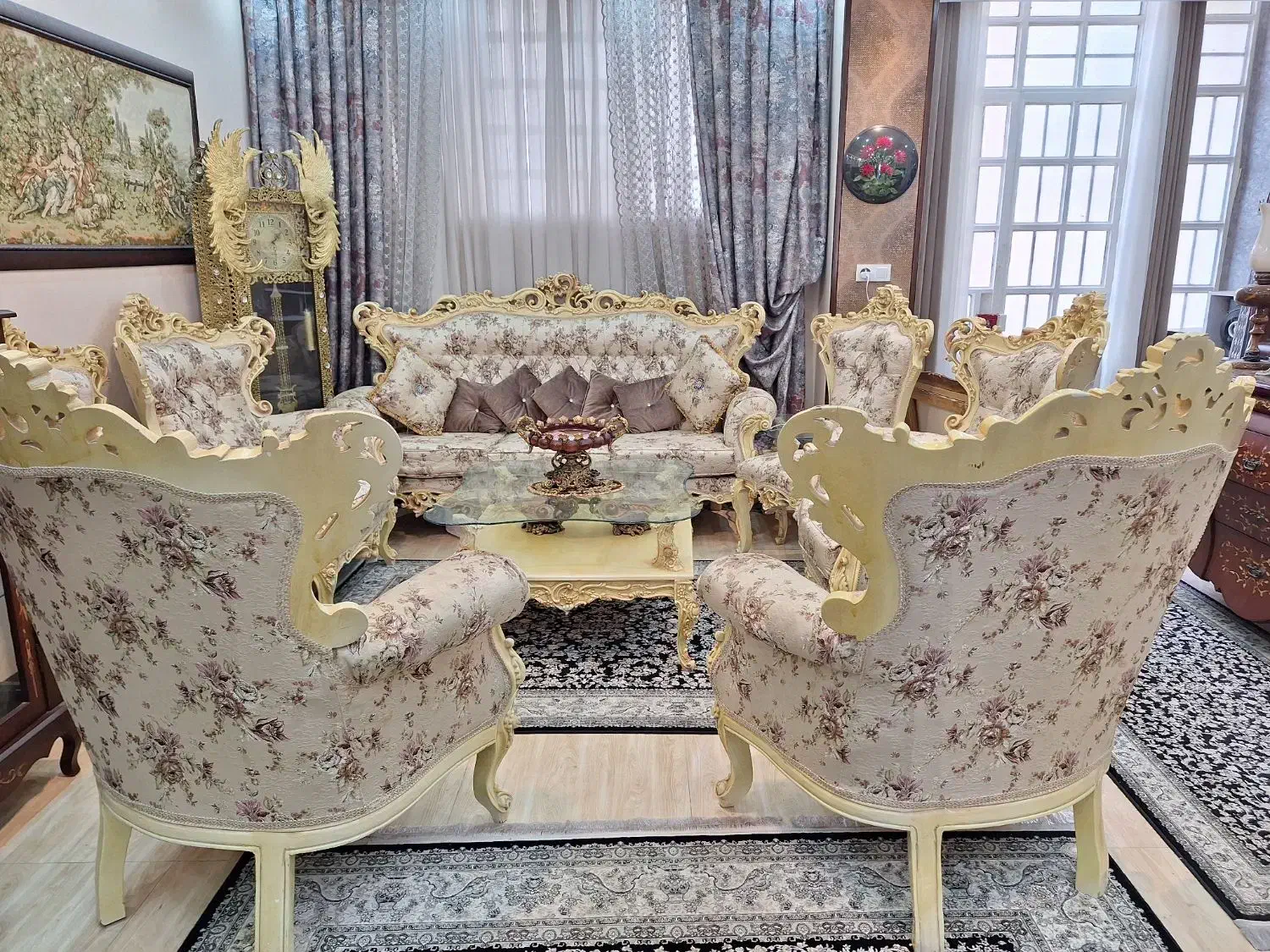 مبل 9 نفره|مبلمان خانگی و میز عسلی|شیراز, رکن‌آباد|دیوار