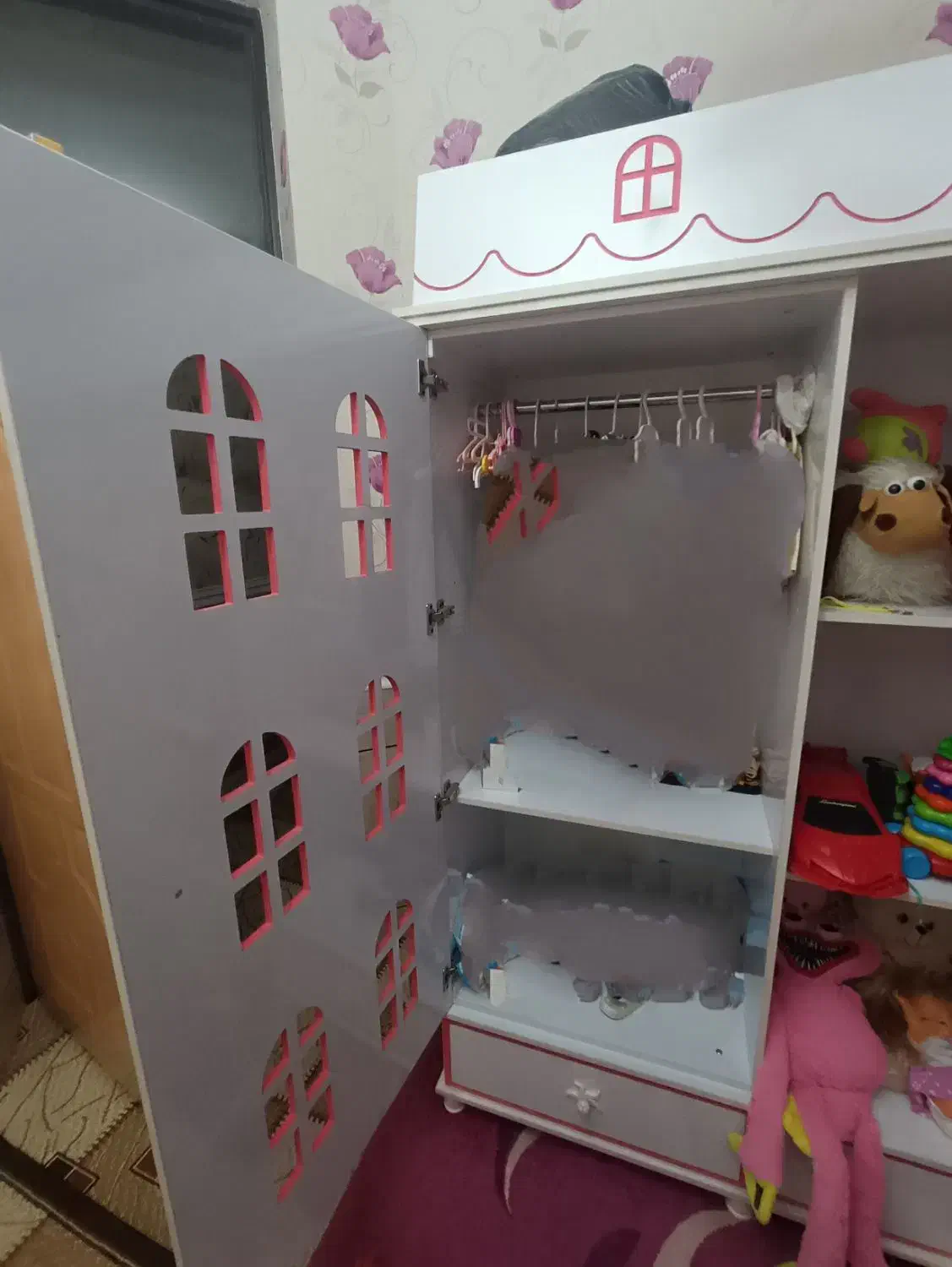 کمد کودک سه کشو|جاکفشی، کمد، دراور|لامرد, |دیوار