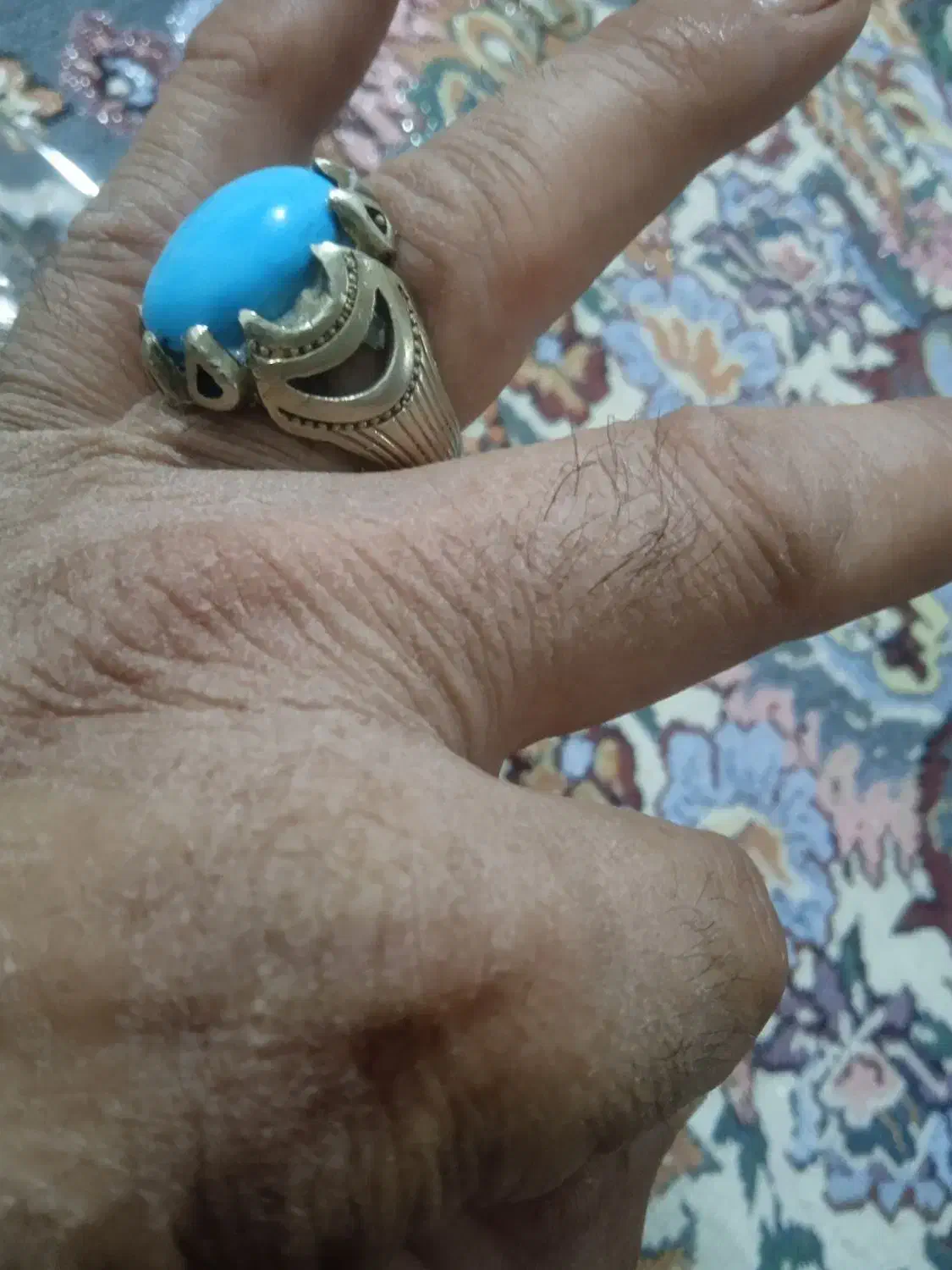 انگشتر فیروزه نیشابور..عجمی..حراج|جواهرات|بیجار, |دیوار