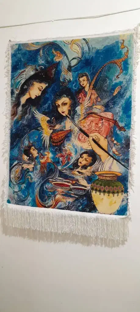 تابلو فرش دستبافت|تابلو فرش|شهرضا, |دیوار