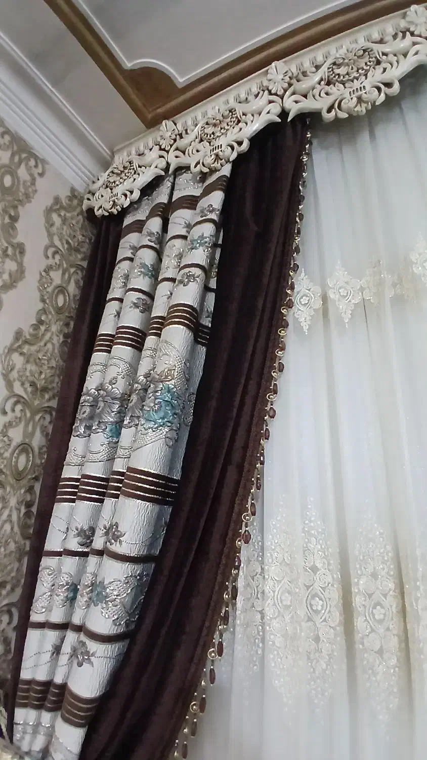 پرده شیک زیر قیمت|پرده، رانر، رومیزی|ورامین, خیر آباد|دیوار