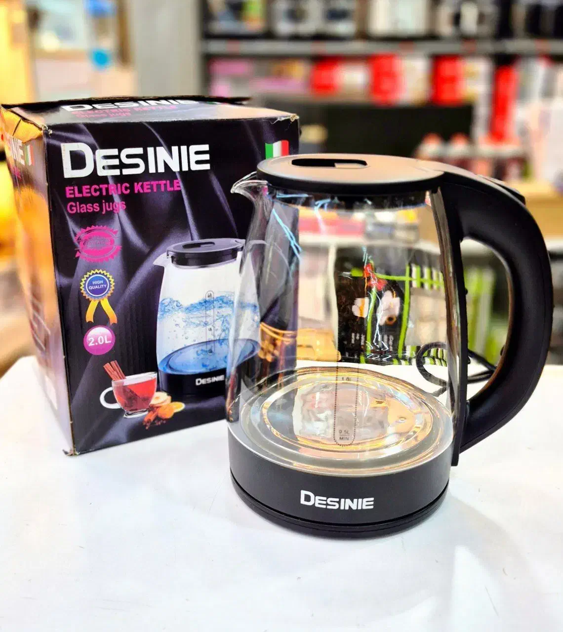 فروش ویژه کتری برقی دسینی کارتون مشکی اورجینال|قوری، کتری، قهوه‌ساز دستی|یزد, |دیوار