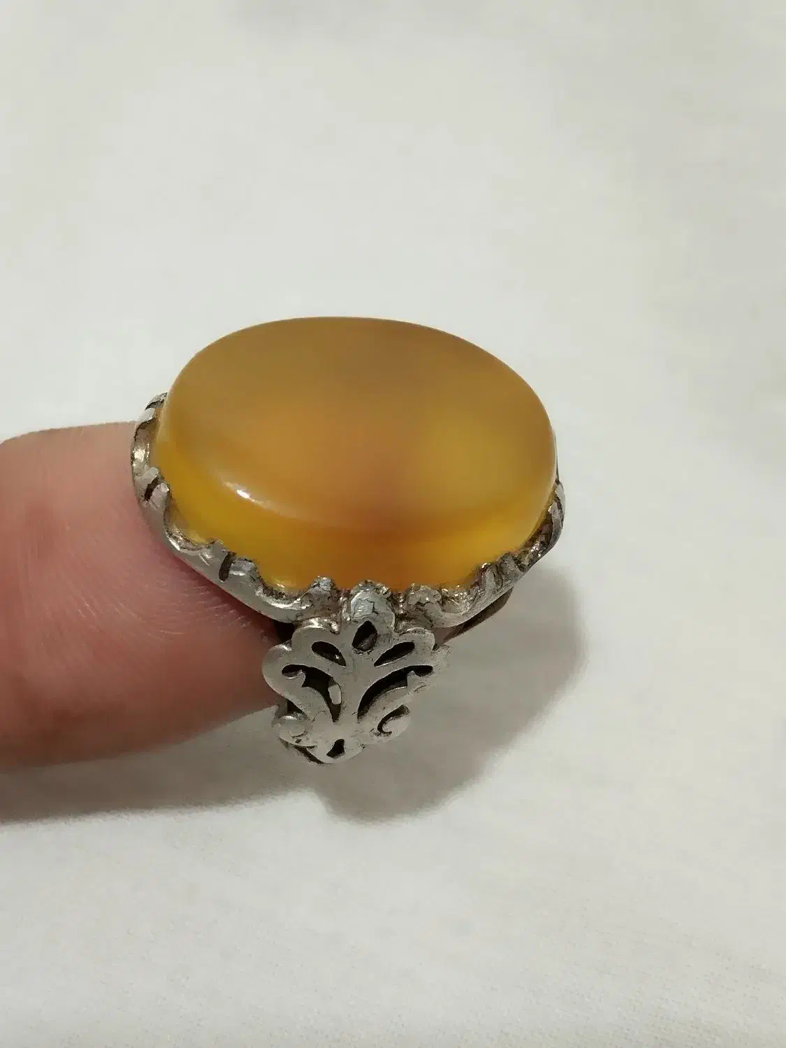 انگشتر نقره شجر و زرد|جواهرات|قم, ولیعصر|دیوار