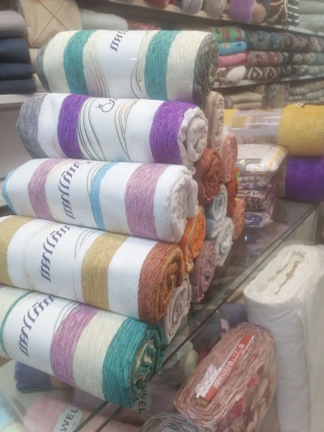 انواع حوله پالتویی مخمل و نخی یزدی|سفره، حوله، دستمال آشپزخانه|مشهد, طلاب|دیوار