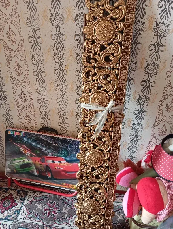کتیبه سالم و نو دوعد هرکدام یک مترو خورده|پرده، رانر، رومیزی|سنگدوین, |دیوار