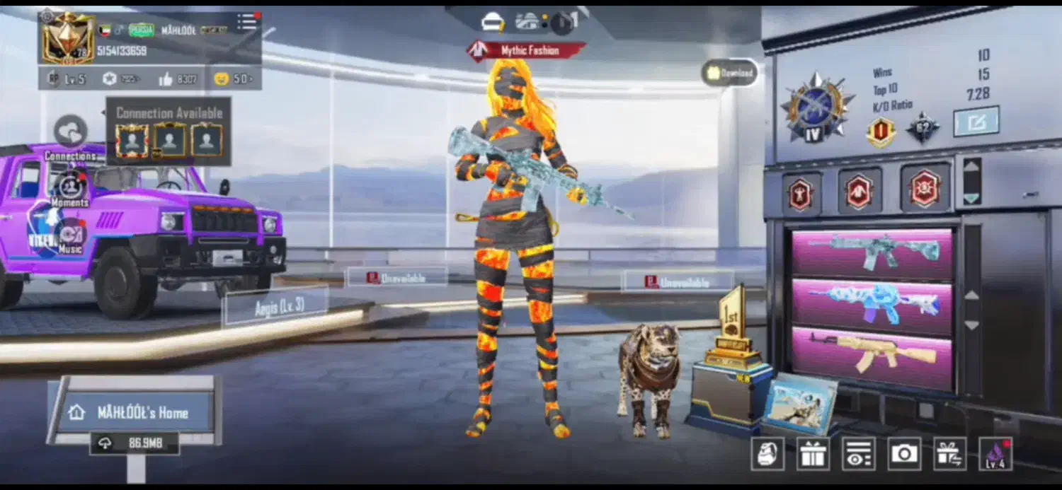 اکانت پابجی خفن|کنسول، بازی ویدئویی و آنلاین|شیراز, غدیر جنوبی|دیوار