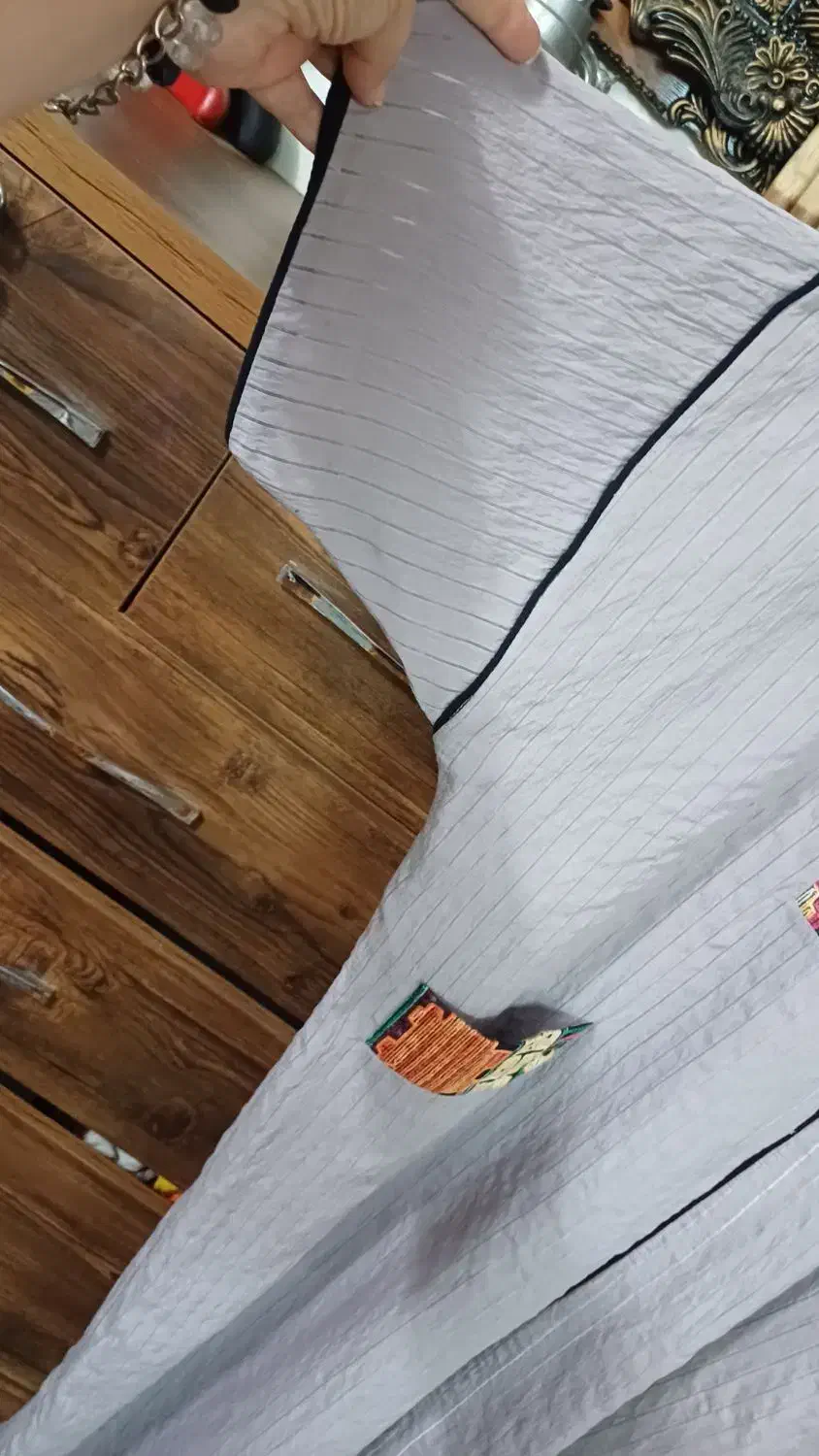 مانتو مجلسی طوسی سایز بزرگ(۵۵)|لباس|ری, دیلمان|دیوار