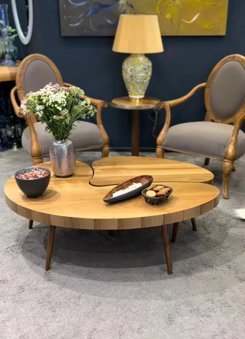 جلومبل و عسلی مدرنا روکش راش|مبلمان خانگی و میز عسلی|رشت, رودبارتان|دیوار