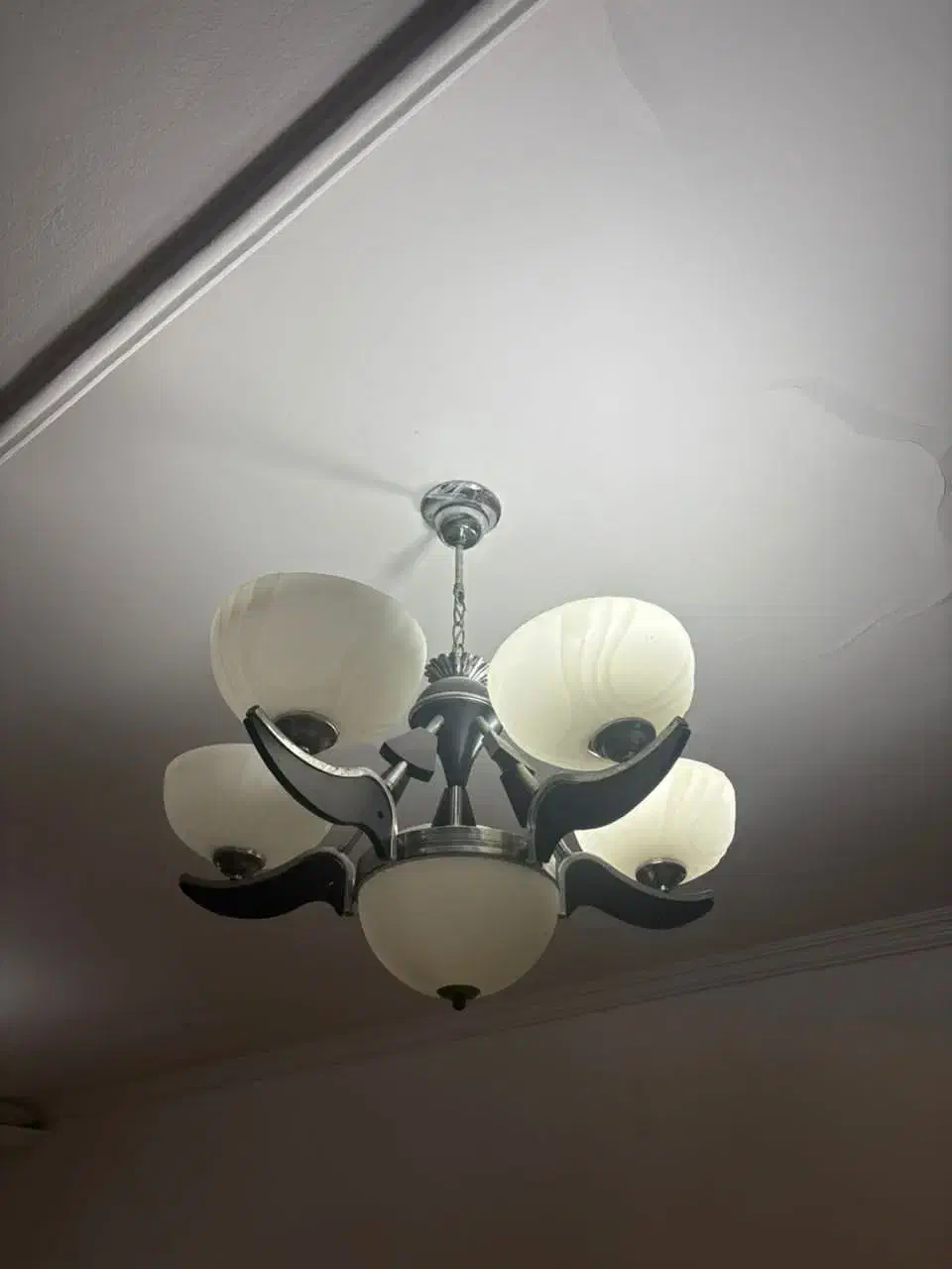 دوعدد لوستر سالم|لوستر و چراغ آویز|گرگان, |دیوار