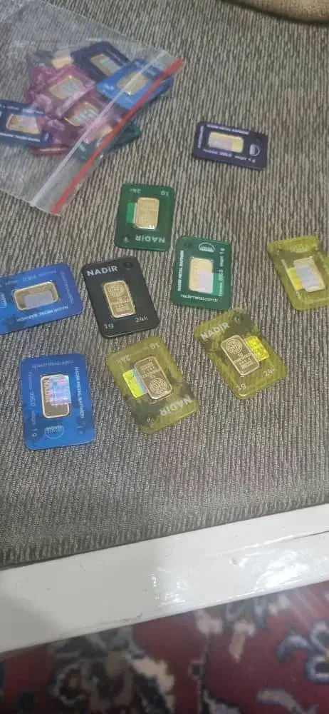 شمش های یک و دو و پنج گرمی 24 عیار|جواهرات|تهران, اختیاریه|دیوار