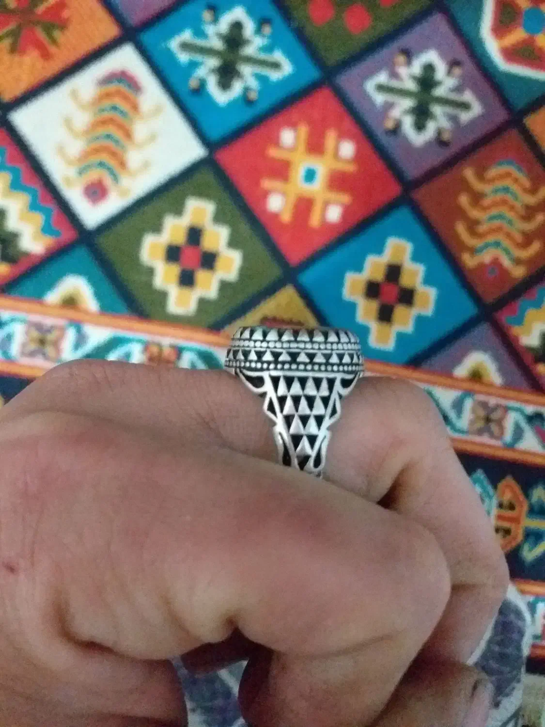 انگشتر نقره دستساز|جواهرات|قائم‌شهر, |دیوار