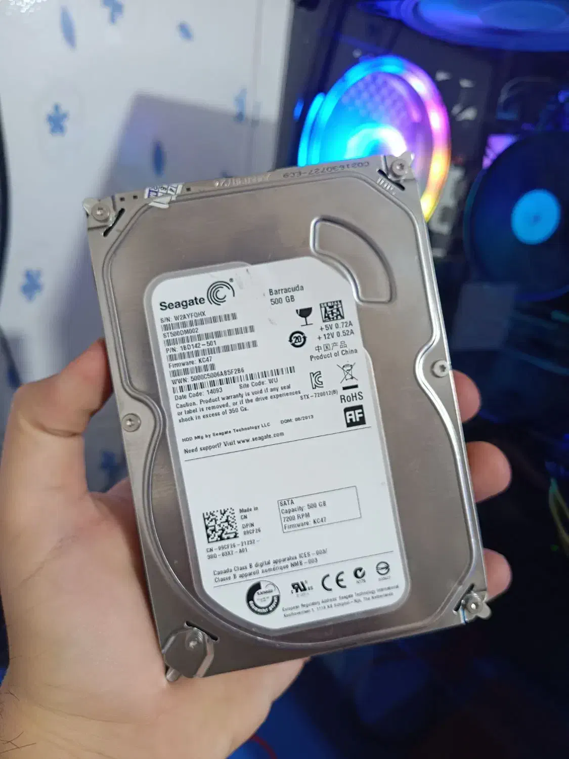 هارد ۵۰۰ گیگ Seagate در حد نو|قطعات و لوازم جانبی رایانه|ارومیه, |دیوار