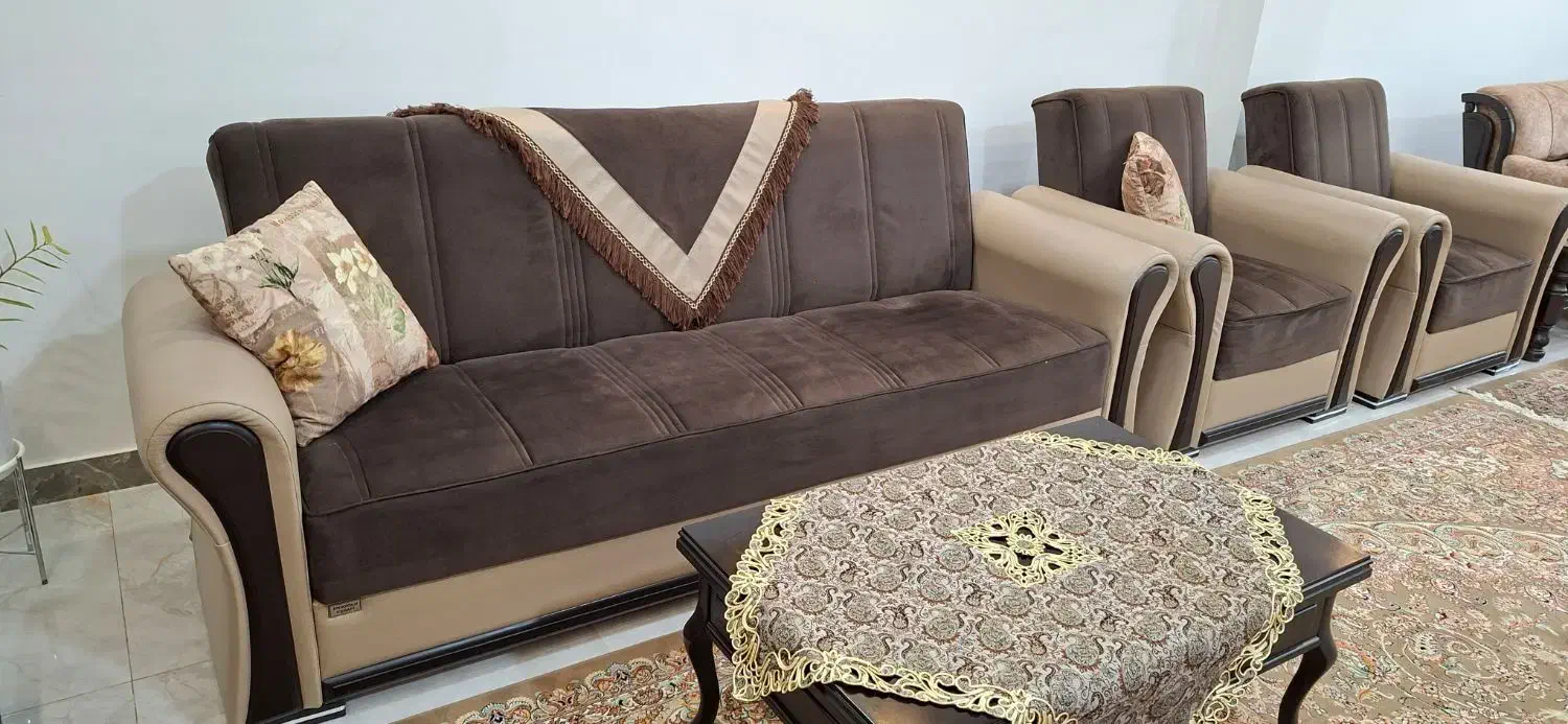 مبل  ۸ نفر.  ترک .|مبلمان خانگی و میز عسلی|گنبد کاووس, |دیوار