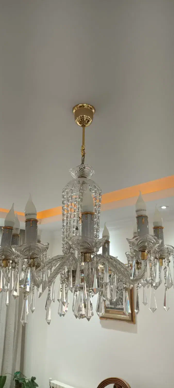 لوستر ۱۰ شاخه اصل ۲ عدد RCR|لوستر و چراغ آویز|تهران, امانیه|دیوار