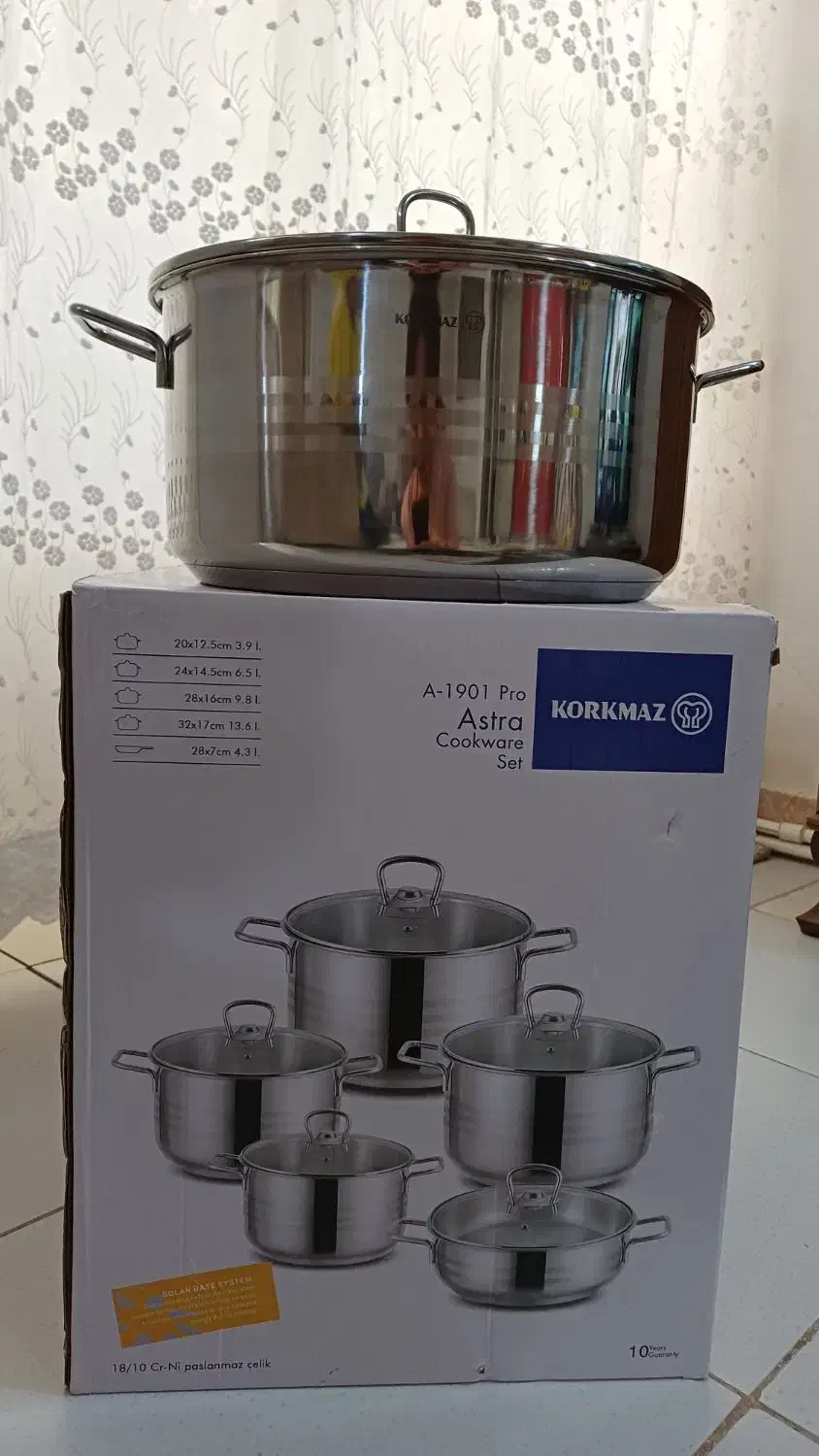 قابلمه استیل کرکماز اصل سایز۳۲|ظروف پخت‌وپز|ایلام, |دیوار