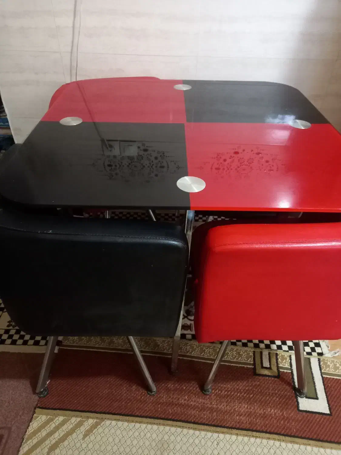 میزنهارخوری ۴نفره|میز و صندلی غذاخوری|ایلام, |دیوار