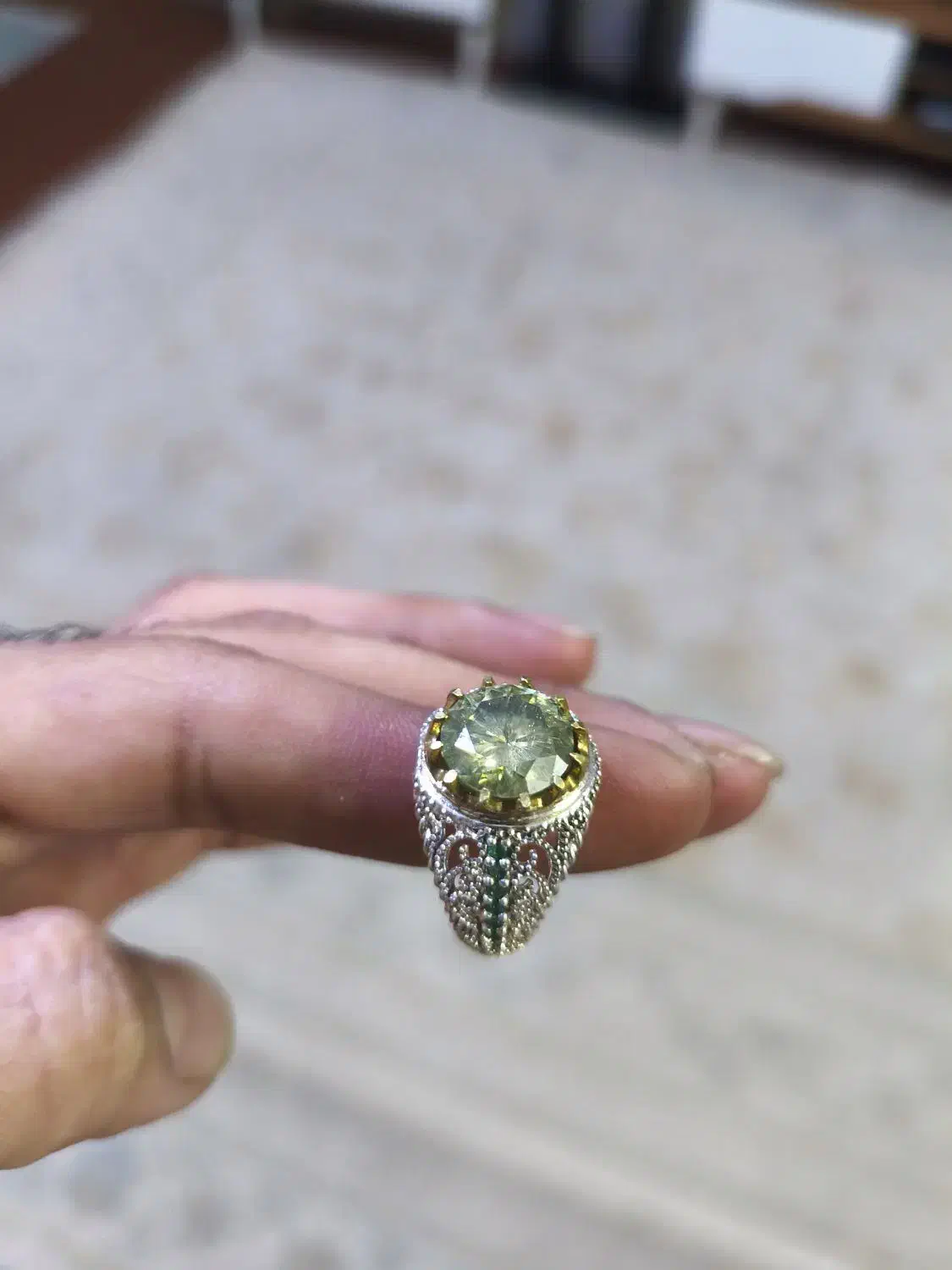 انگشتر موزونایت|بدلیجات|زاهدان, |دیوار