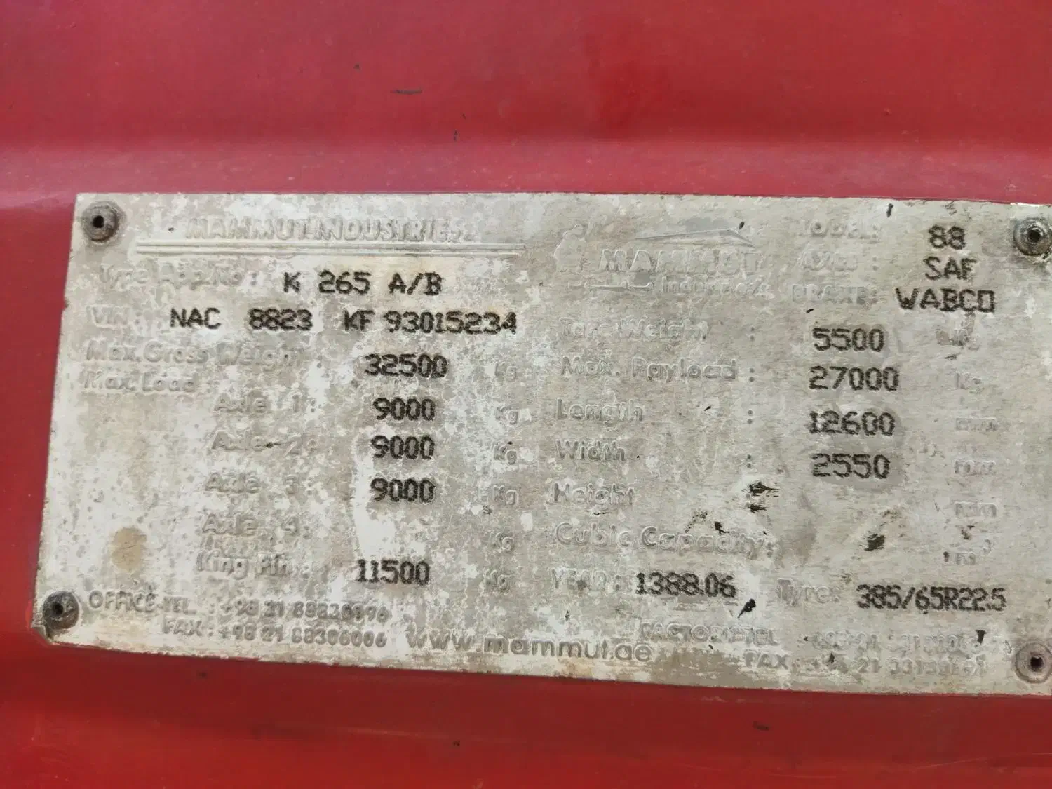 کفی ماموت مدل ۸۸|خودرو سنگین|مرودشت, شهرک مهدیه|دیوار