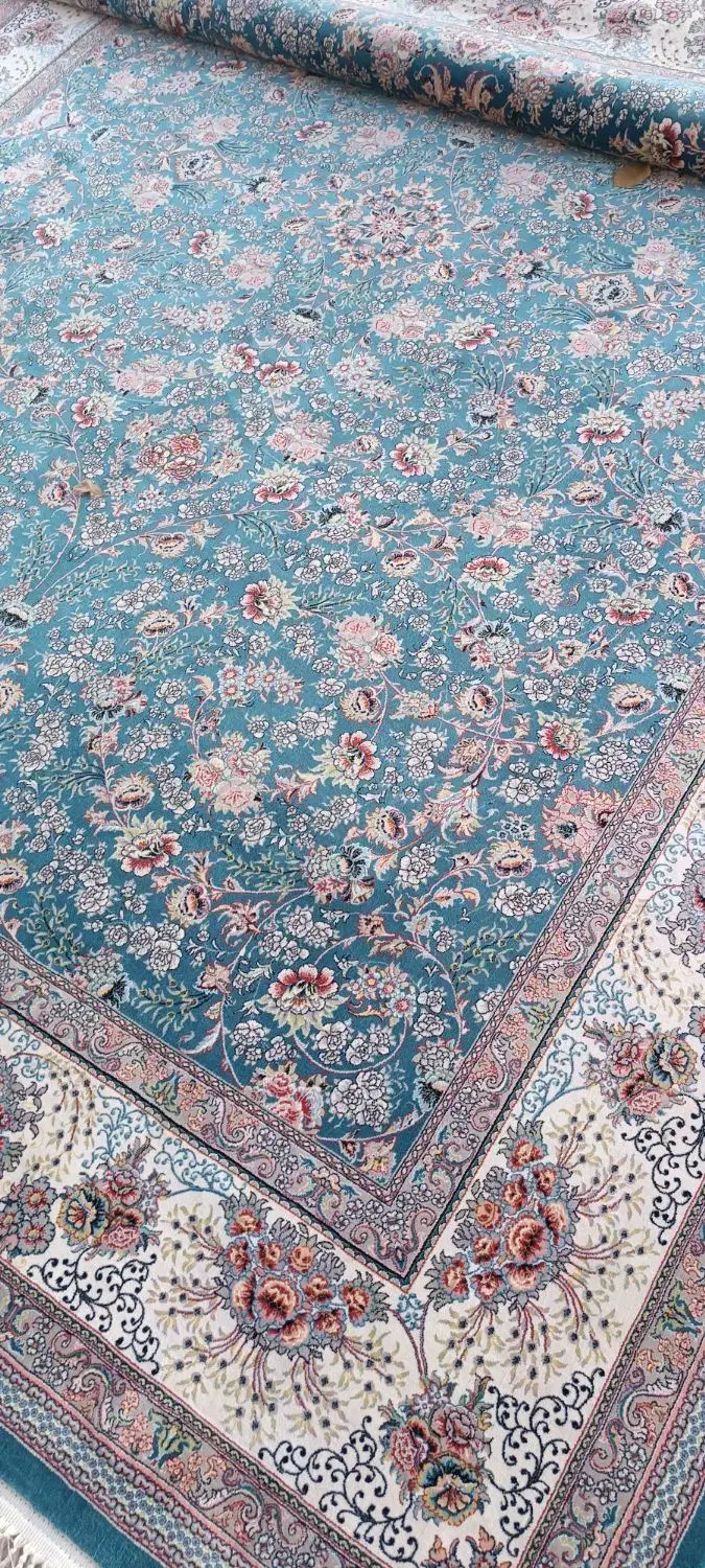 فروش ۱ تخته فرش ( ۹ متری. هزار شانه) تماماً نخ|فرش|قروه, |دیوار